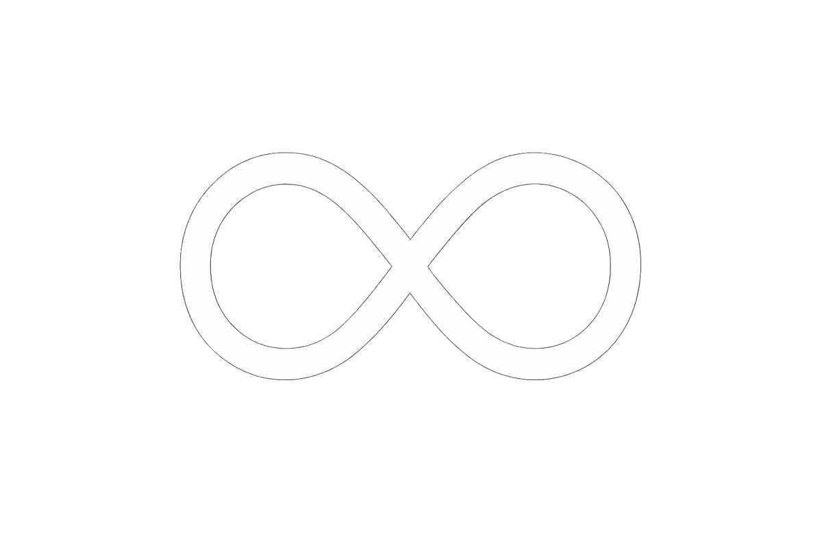 white loop icon