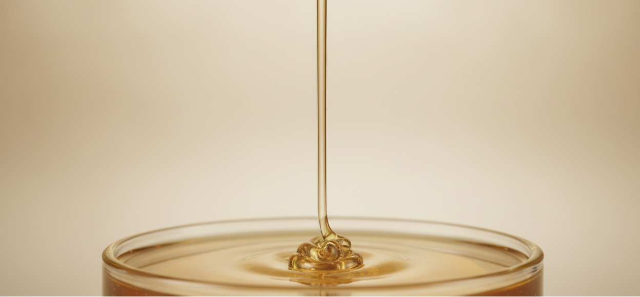 a really calm dripping honey image, not too bright