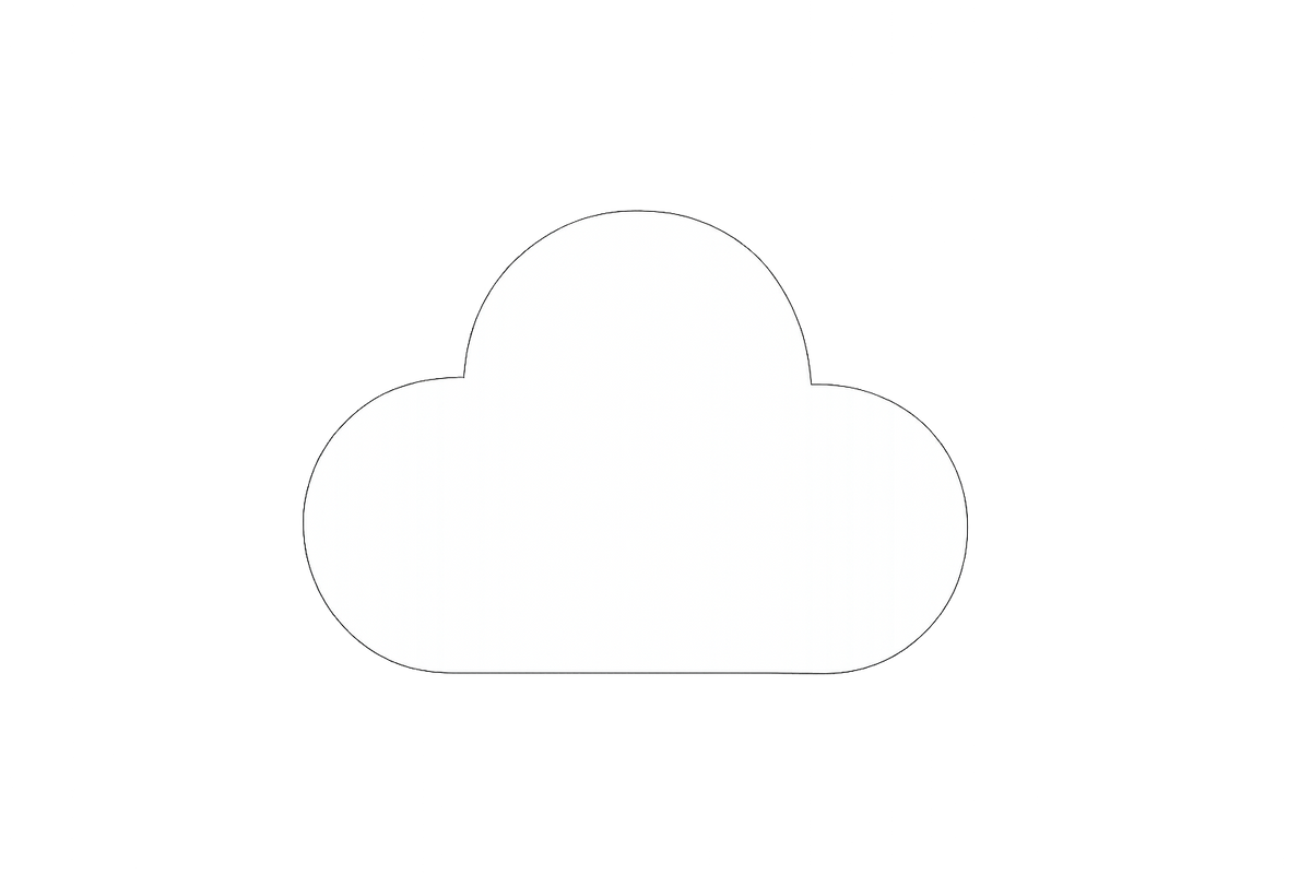 white icon cloud
